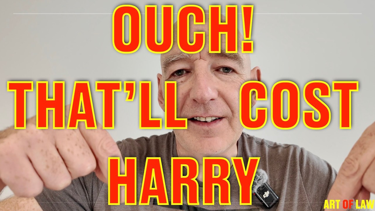 Why did the judge give Prince Harry such a costs kicking?