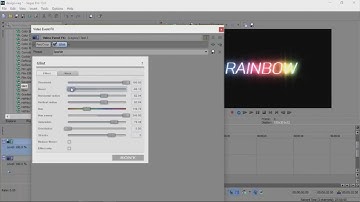Sony Vegas Tutorial - Rainbow Glow Effect