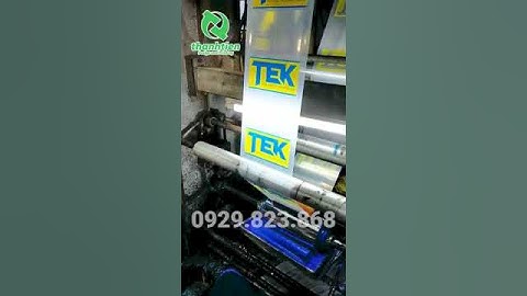 Công đoạn in trục trong sản xuất túi PE
