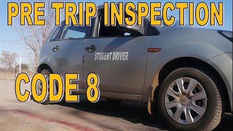 pre trip inspection code 8