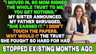 My Sister Moved In and Signed Mom's Entire Trust to Herself—Until the Lawyer Read One Line