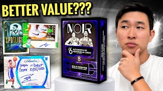 Are new PANINI sets BETTER VALUE than TOPPS? 🤔🔥 2025-26 Noir Basketball Hobby Box Case Review