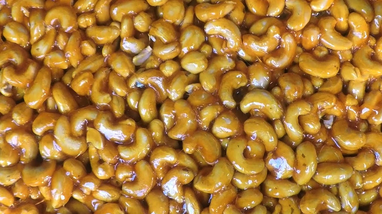 Caramelized Cashews Kaju Chikki Recipe Cashew Nut Sweet Recipe