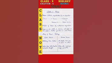 Tissues - Class 9 Biology Chapter 6 | Notes, Question and Answers #notes