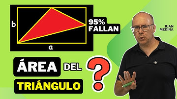 😱 95% FALLAN al estimar el ÁREA del TRIÁNGULO… ¿y tú? RETO de GEOMETRÍA #matematicas