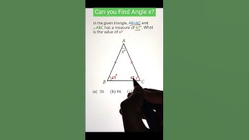 How to Solve for Angle X in Isosceles Triangles Step by Step