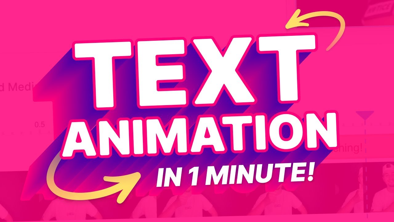 How to Animate Text in Video in 1 Minute! ⏱ - YouTube