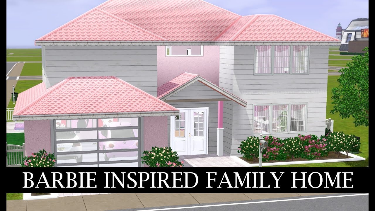 SIMS 3 SPEED BUILD // Barbie Family House