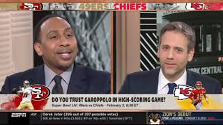 First Take | Do you trust Garoppolo in High-scoring Game? - Stephen A
