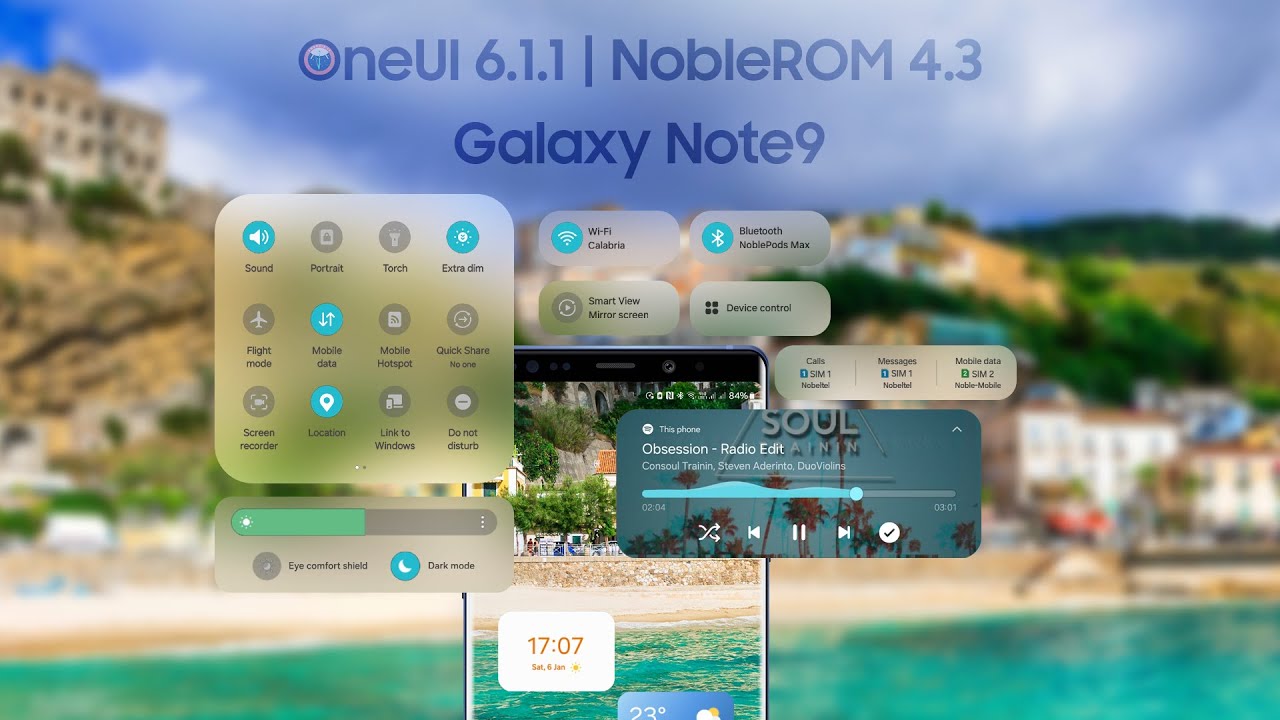 OneUI 6.1.1 - Noble Rom 4.3 for Galaxy Note9 (and S9/S9+) - YouTube