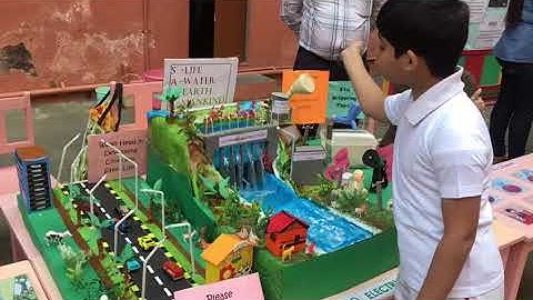 Working model of hydroelectric water dam project done by Mayanka Hiwrale