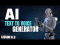 AI দিয়ে লেখাকে প্রাকৃতিক কণ্ঠে রূপান্তর করুন| AI Text to Voice Generator - Lesson 6.3