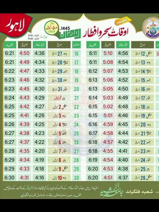 Ramzan Date 2024 | Ramadan 2024 Date | First Ramadan Date 2024 | Ramadan Calendar 2024 | Pehla Roza