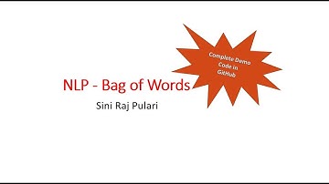 NLP - Bag of Words concept - Python Demo using NLTK