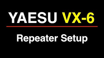 Yaesu VX-6 for a Repeater Setup