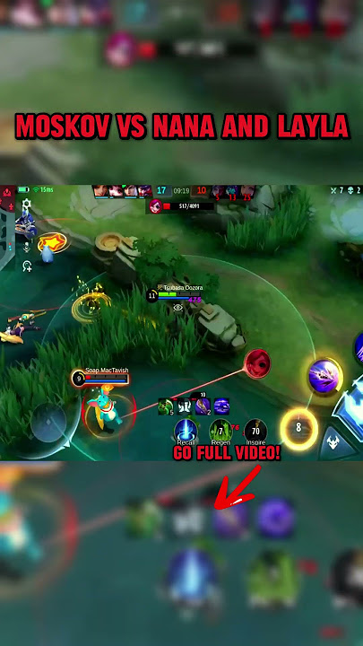 MOSKOV VS NANA AND LAYLA!!! MOBILE LEGENDS #moskov #moskovbestbuild #mobilelegends #moskovgameplay