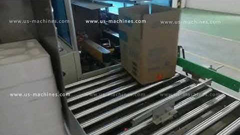 Automatic vertical carton box erecting forming feeding air hand carton falling feeder line