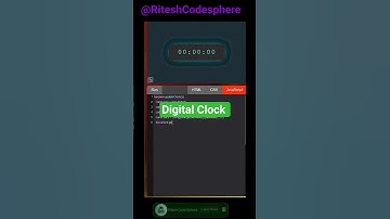 How to create Digital Clock | HTML CSS JavaScript