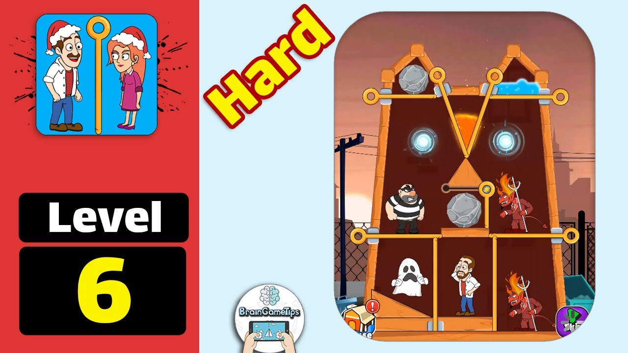 Home Pin: Pull The Pin Puzzle - Hard Level 6 Walkthrough