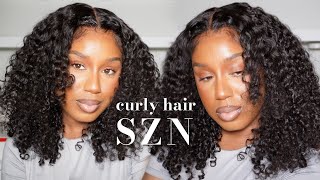 Its Curly Hair Szn! Easy Wig Install, No Glue Required! | Wowafrican