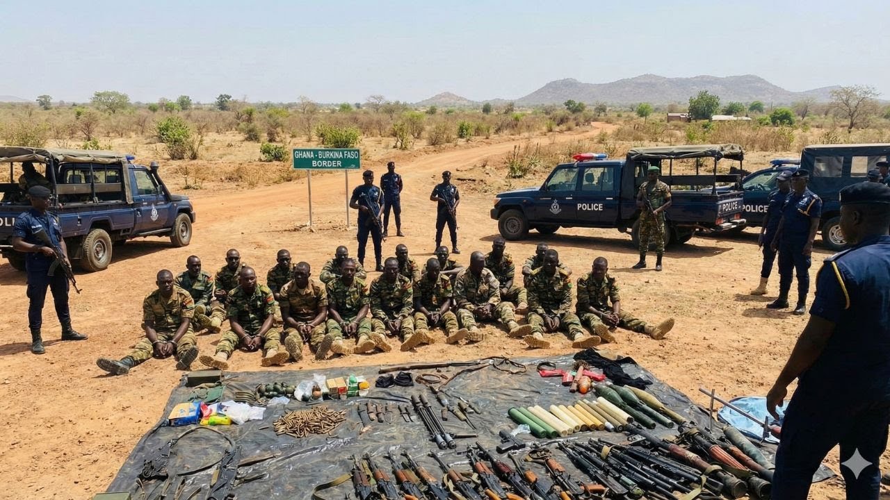 BREAK: 17 burkina Faso soldiers ARRESTED in Ghana after breaching our  borders