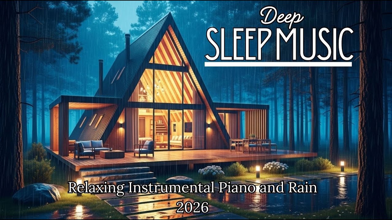 Your Brain Finally Goes Quiet | Deep Sleep Piano + Rain Sounds For Relaxing Anxiety And Insomnia .