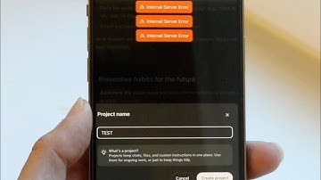 How To FIX ChatGPT Error In Creating Or Updating Project!