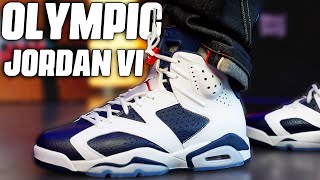 2024 AIR JORDAN 6 OLYMPIC REVIEW AND ON FOOT ! - YouTube