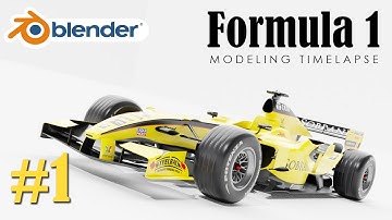 【Blender 2.83】2005 Jordan EJ15B Formula 1 Car - 3D Modelling Timelapse (Part 1/4)