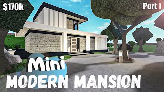 Bloxburg | Mini Modern Mansion || House Build [Roblox] [Part 1/2]