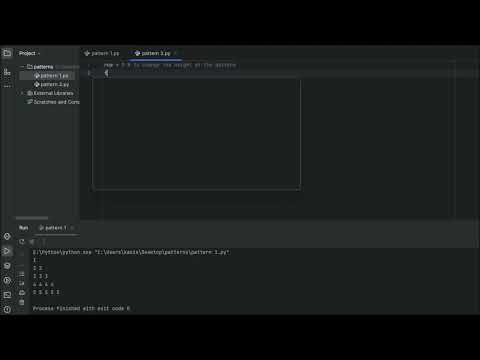 Python Star Pattern  Program  2 | Python For beginner | Code Verse
