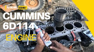 CUMMINS 6D114 Engine piston & ring half Engine Assembly  video.