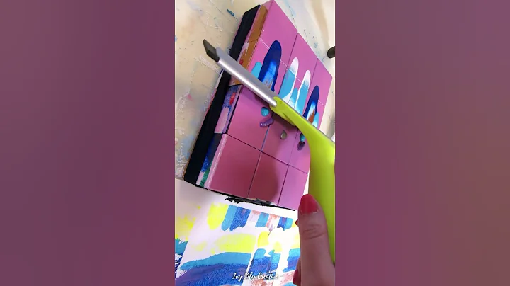 I tried squeegee painting on a wooden block puzzle | side 2
