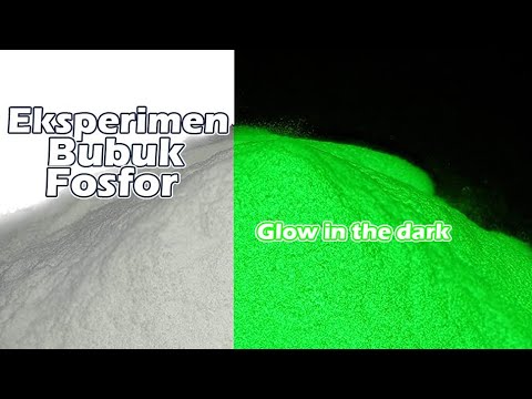 Eksperimen Bubuk Fosfor - Glow in the Dark