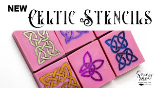 Making Celtic Knots with Soap Stencils || Handmade Soap