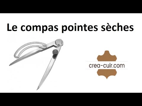 Compas à pointe sèche et balustre - Tracer sur le cuir - Cuir en Stock