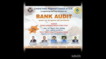 bank audit seminar  #cicasa #jamshedpur #ca
