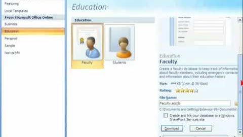 Access 2007 Tip: Database Templates
