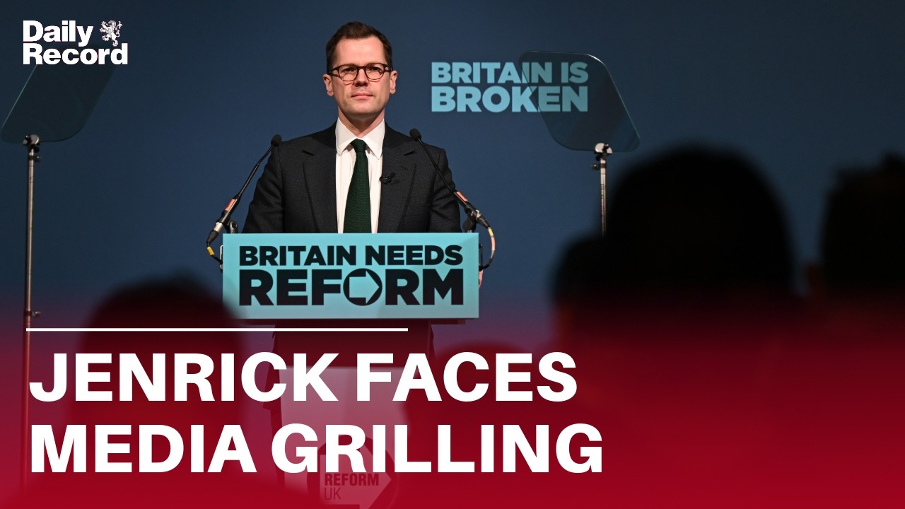 Robert Jenrick left RATTLED by media questions in first Reform UK speech