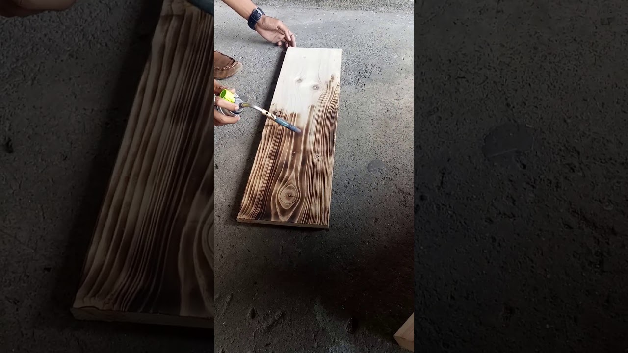 Pembuatan motif kayu  jati  londo  dengan cara dibakar YouTube