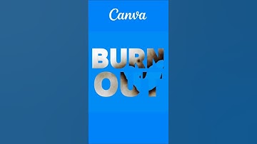Burnout Text Effect in Canva – Hidden Text Trick #canva