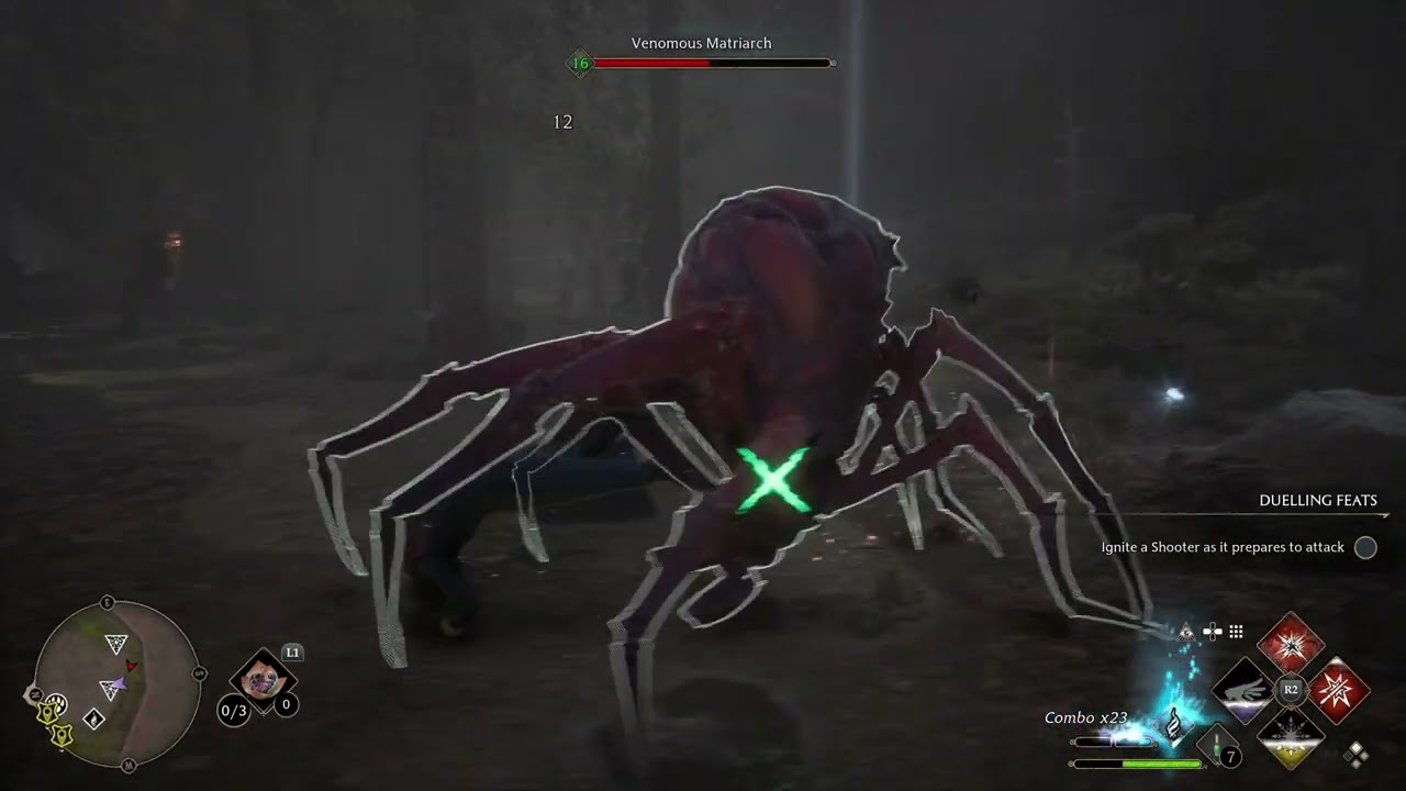 Hogwarts Legacy - Ancient Magic Hotspot: Spider Lair Combat and Kneazle Den In Brocburrow Gameplay