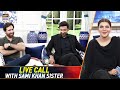 Sami Khan having Fun loving Conversation with his Sister in live Show