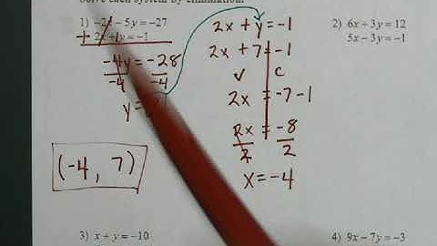 Lesson 8.3 Solving Systems by Elimination
