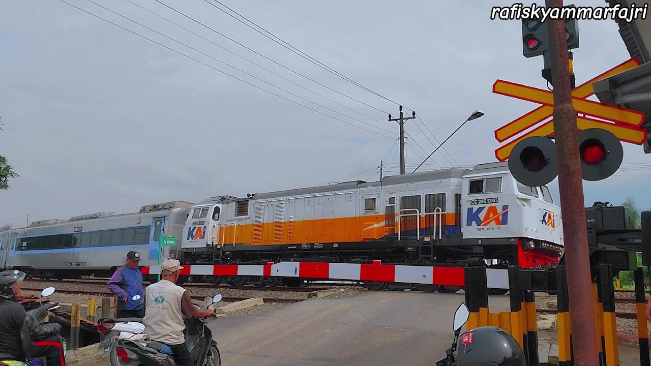 Palang Pintu Kereta Api | Railroad Crossing In Indonesia | Febuari2026 | Ka Rangga Jati
