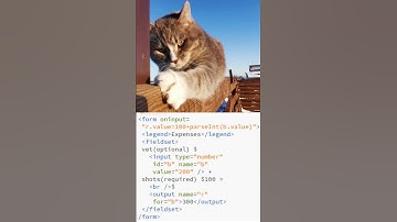 oninput calculate output of HTML form