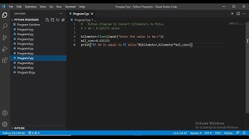 Python Program to Convert Kilometers to Miles