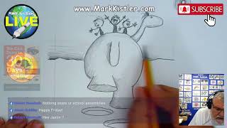 Mark Kistler LIVE! Episode 191: Let's draw a the 'Dino Ride!' Day 82