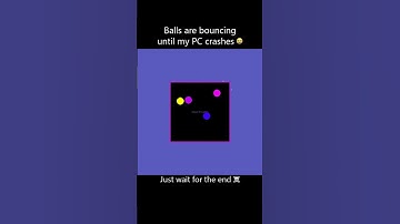 Balls are bouncing until my PC crashes #simulation  #satisfying #crash #viral #trending