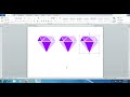 How to draw a diamond in microsoft word  create diamond logo 